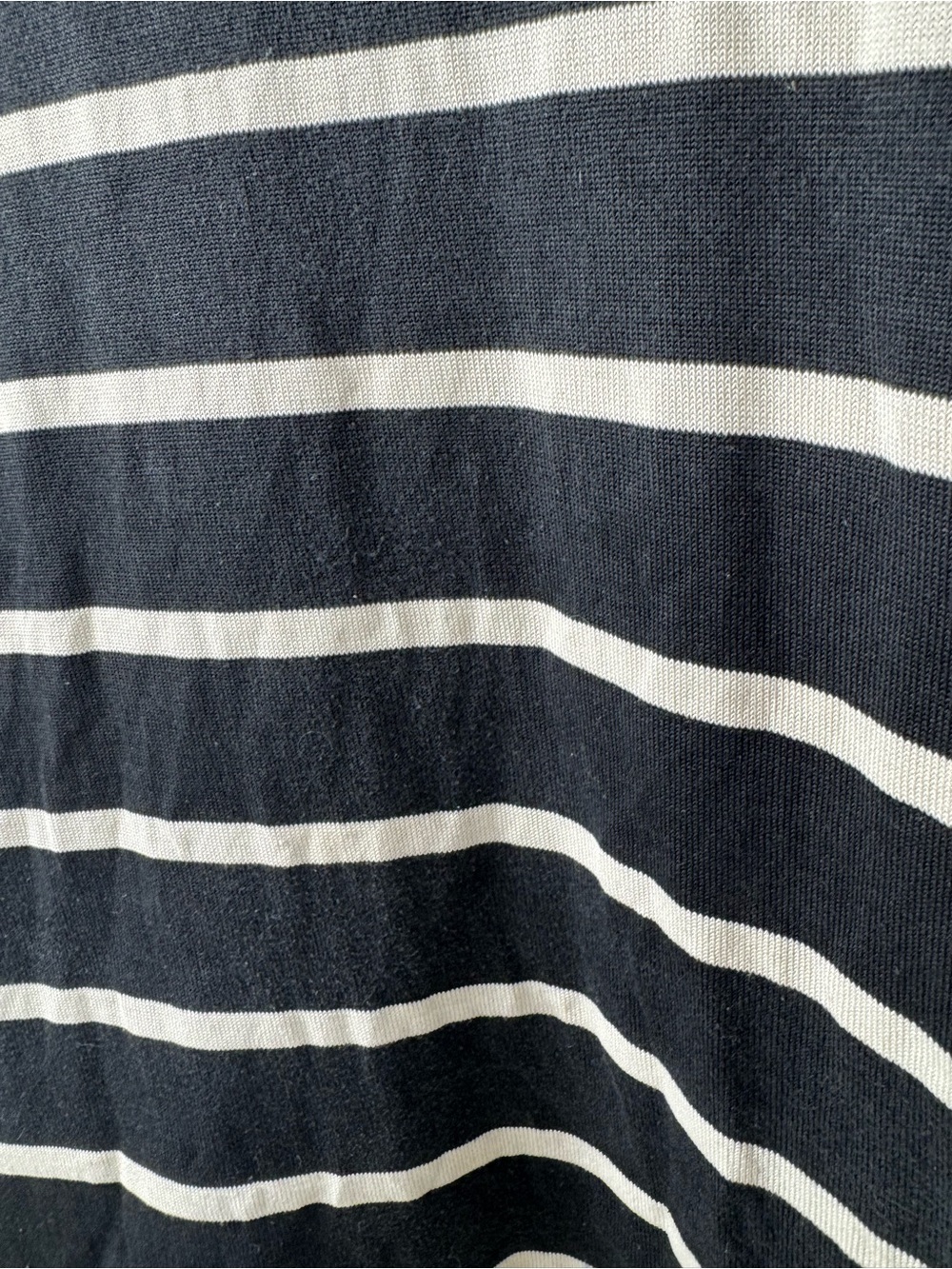 Lauren Ralph Lauren Black Ivory Striped Sleeveless Mock Neck Top M - Picture 11 of 16